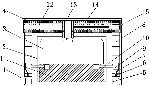 LED (light emitting diode) display screen with cleaning function