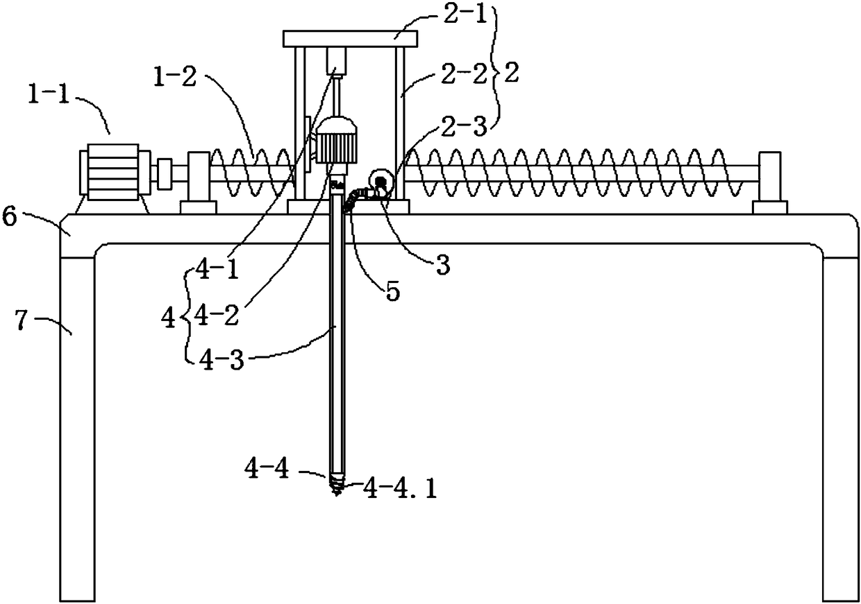 Mobile pneumatic type grain pile accumulated heat discharge mechanism