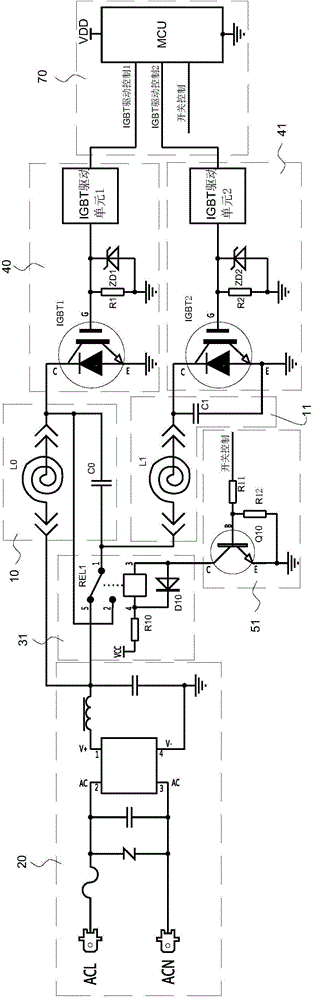 Electric cooking device, control circuit of electric cooking device and cooking method of electric cooking device