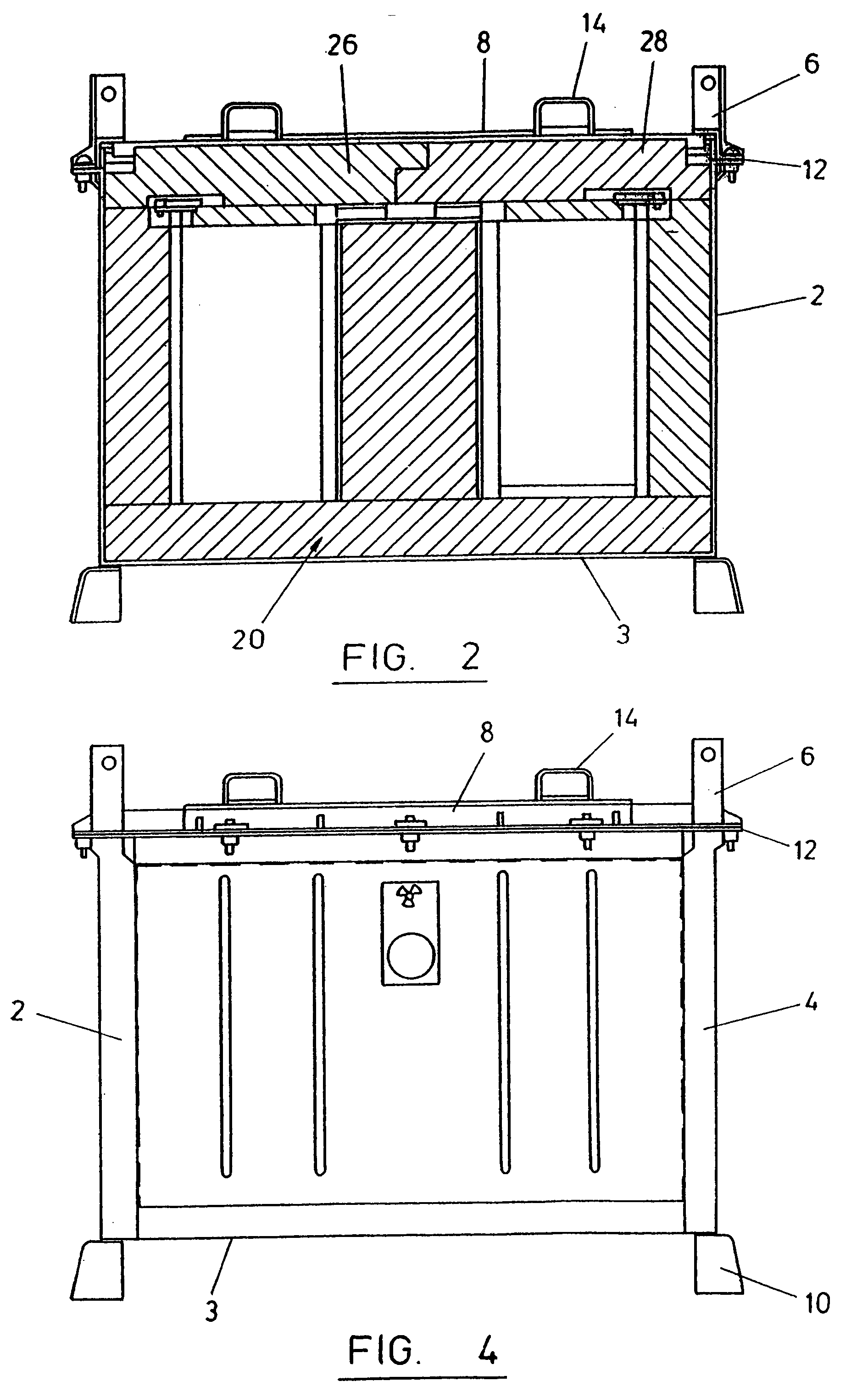 Container for nuclear fuel transportation