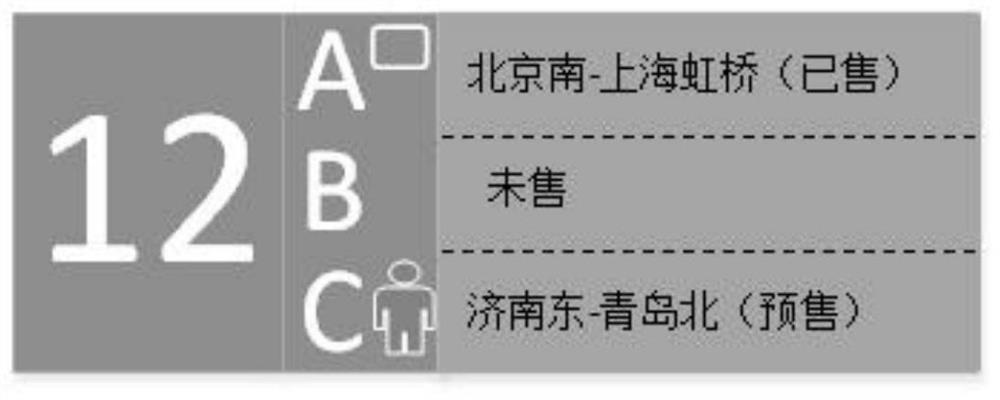 Railway train ticket information display system