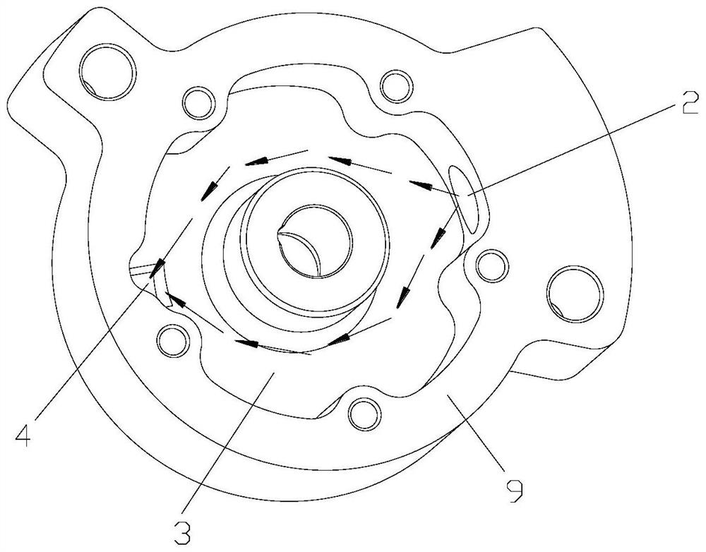 Pump body structure, compressor and air conditioner