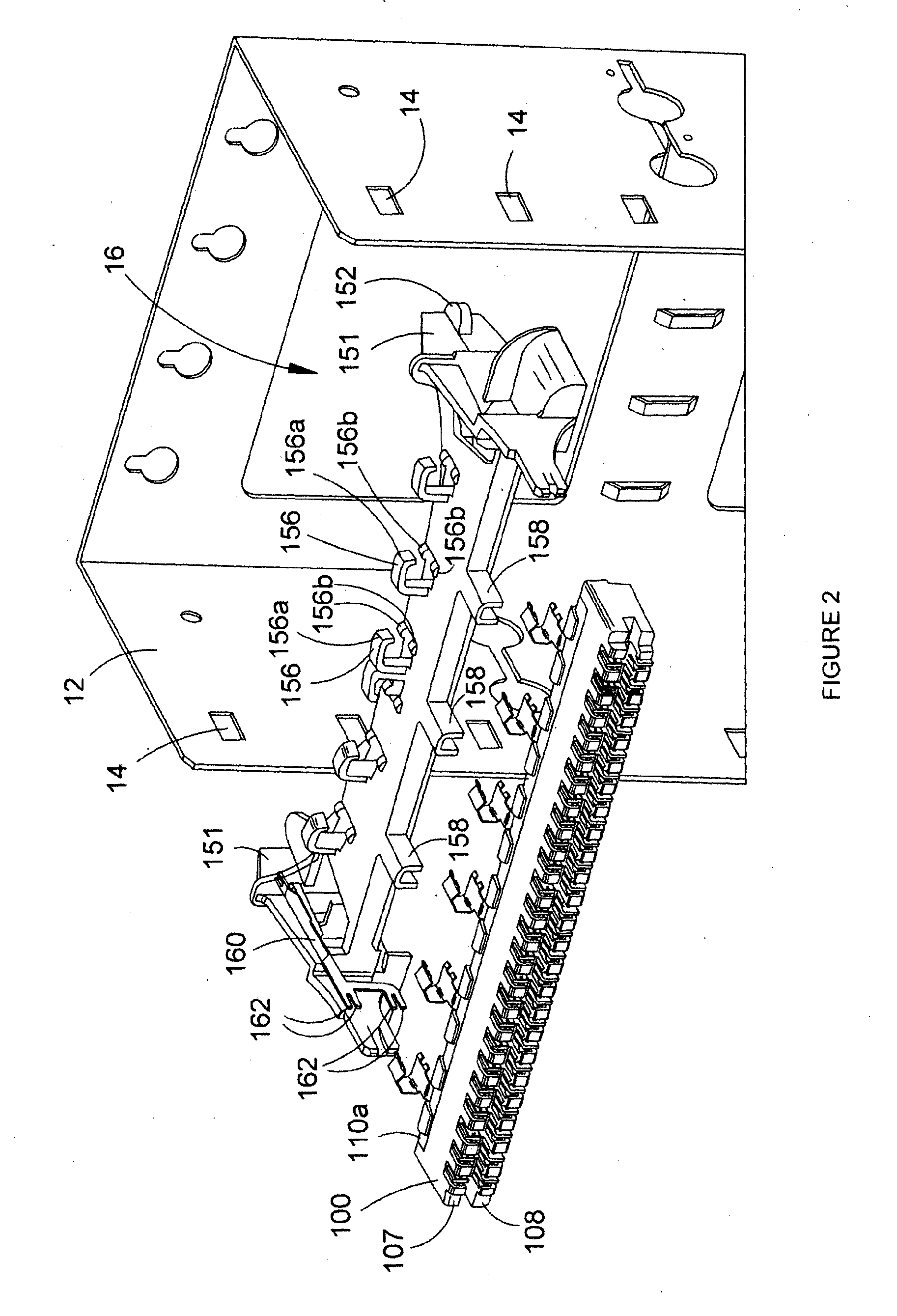 Telecommunications cabling system, and electrical connection module shielding interface therefor