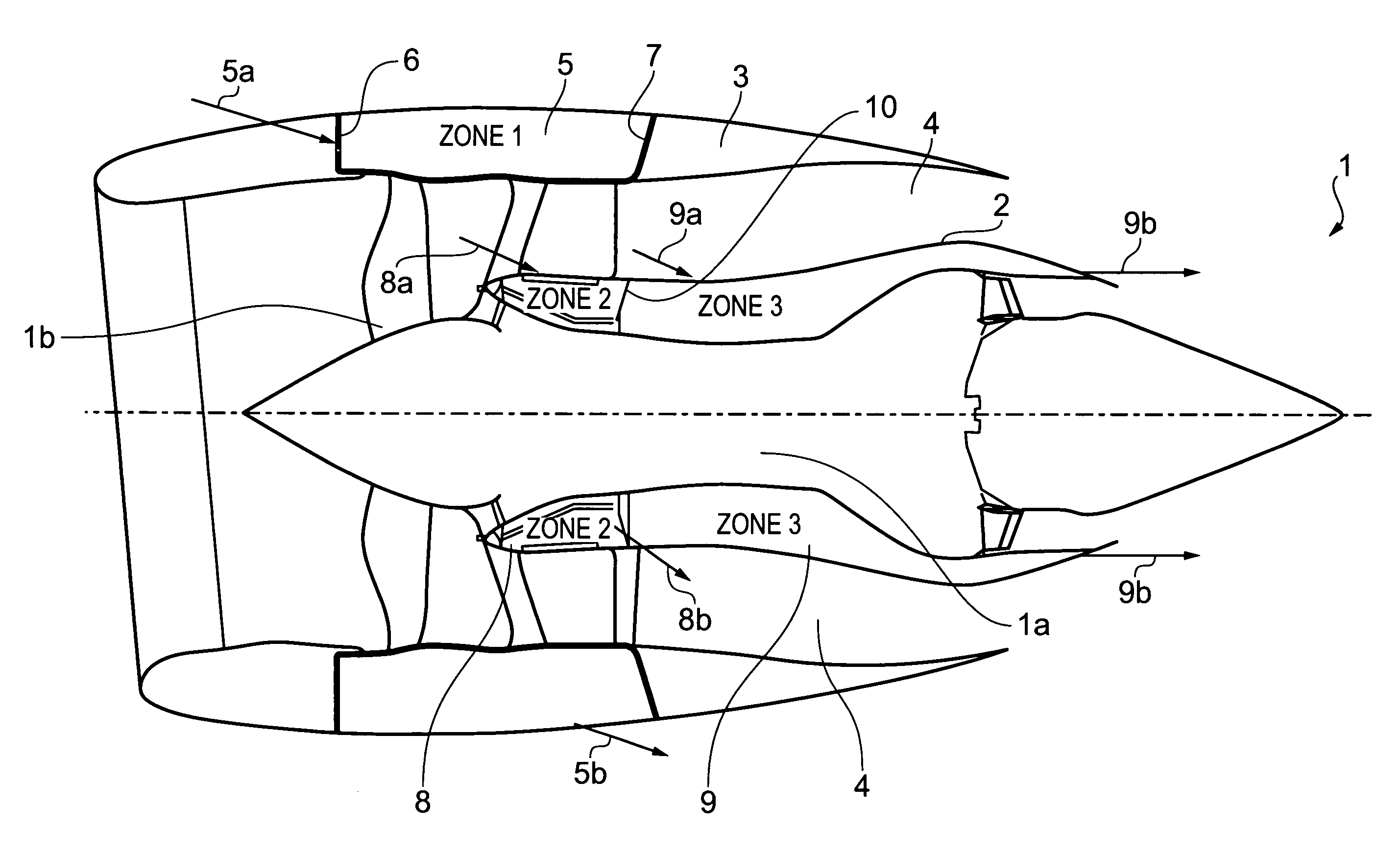 Method for detecting overpressure inside a compartment associated with a gas turbine nacelle