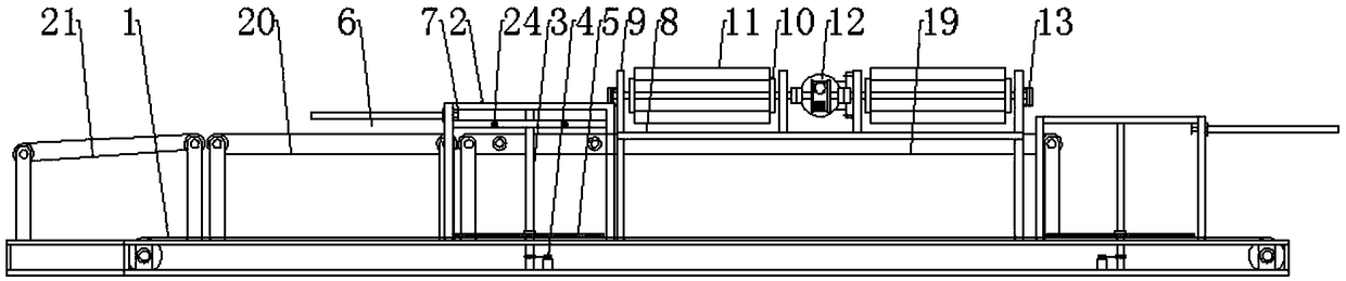 Colored steel plate rock wool feeding machine