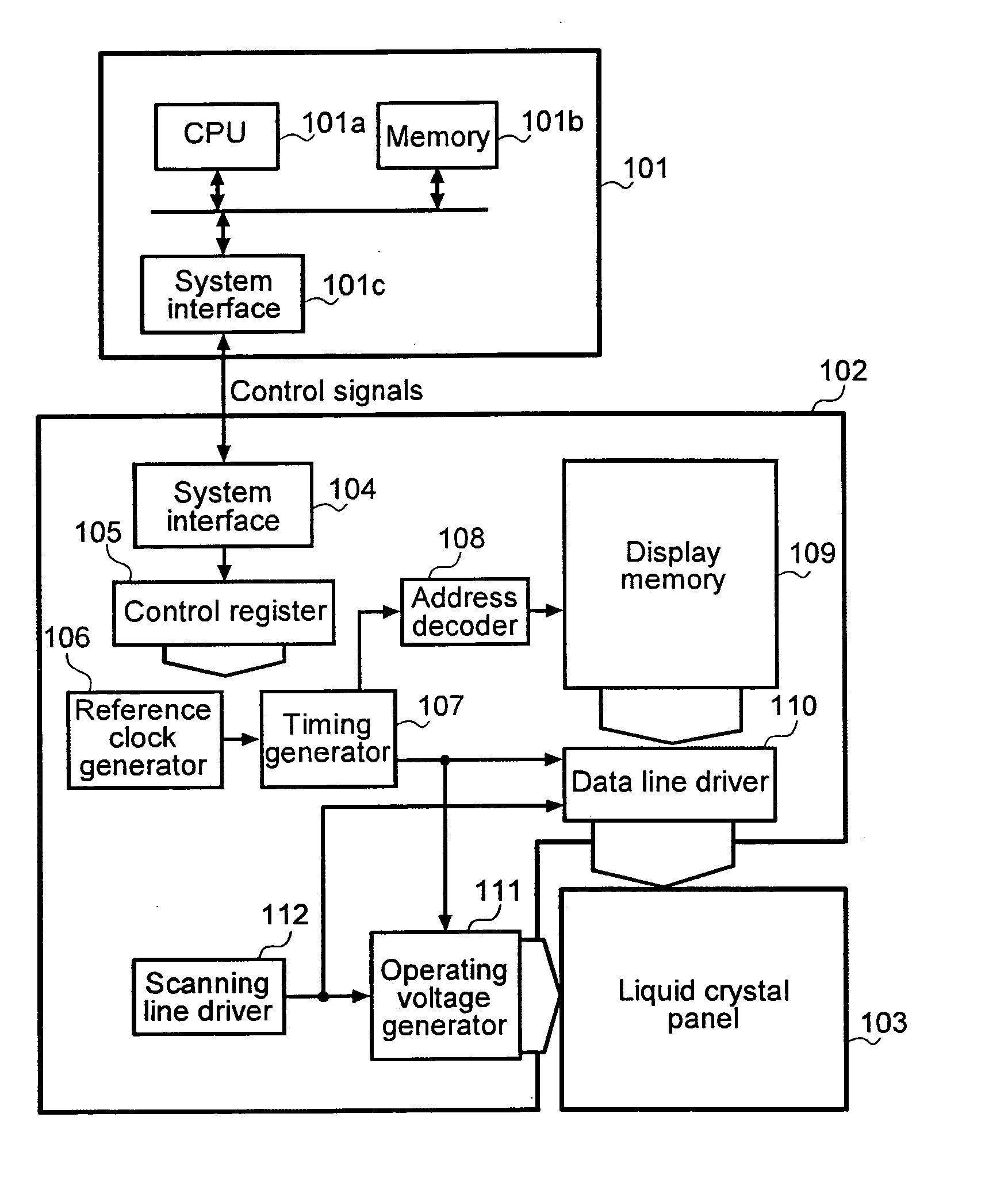 Liquid crystal display controller