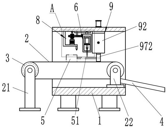 Automatic metal wire cutting structure for carbon brush forming machine