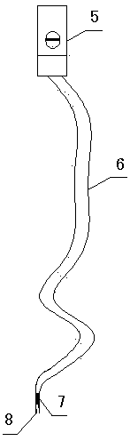 Underwater constructed water sealing layer monitoring device for vertical shaft