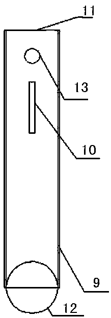 Underwater constructed water sealing layer monitoring device for vertical shaft