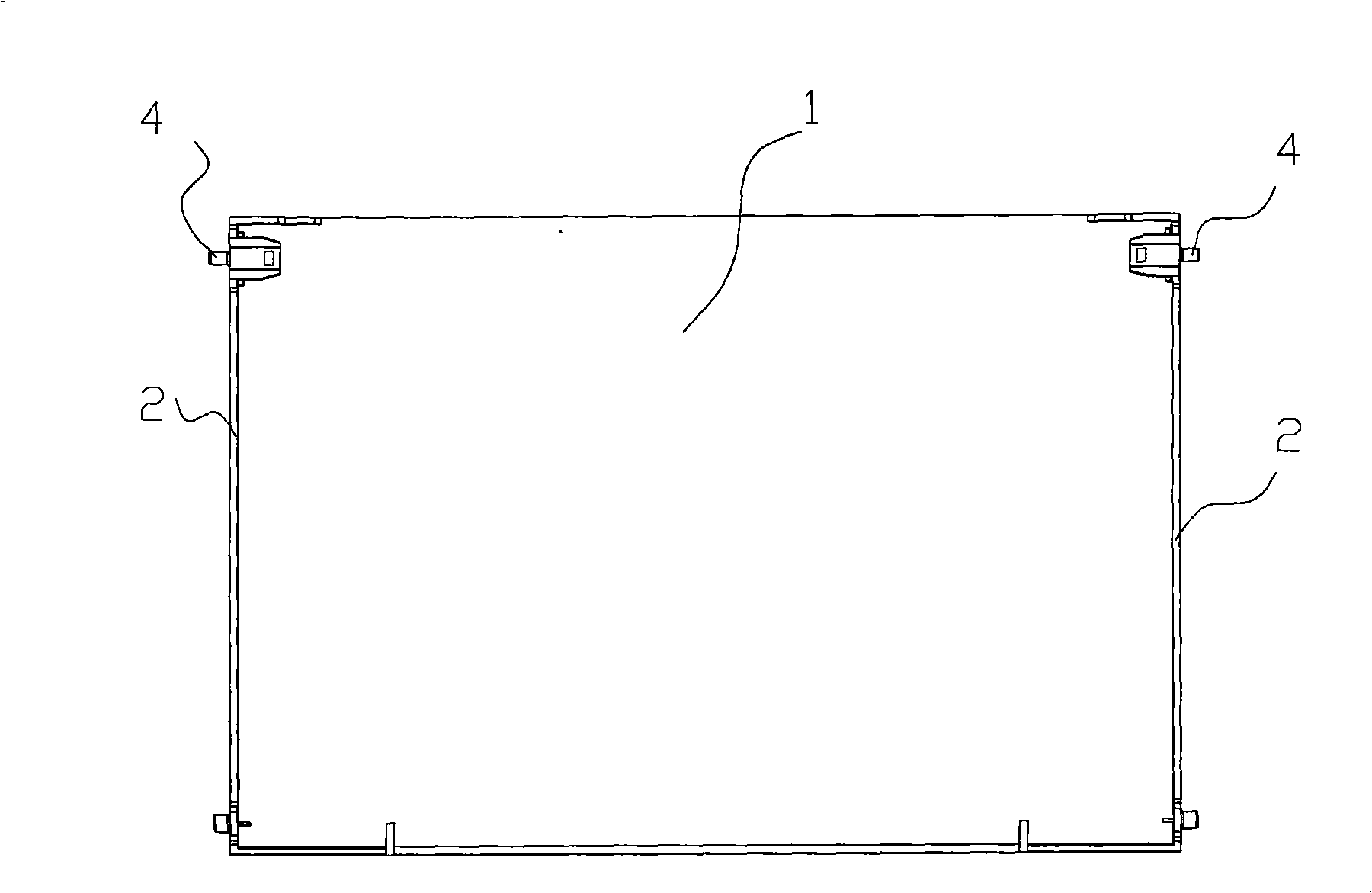 Deflection proof slide door for air conditioner