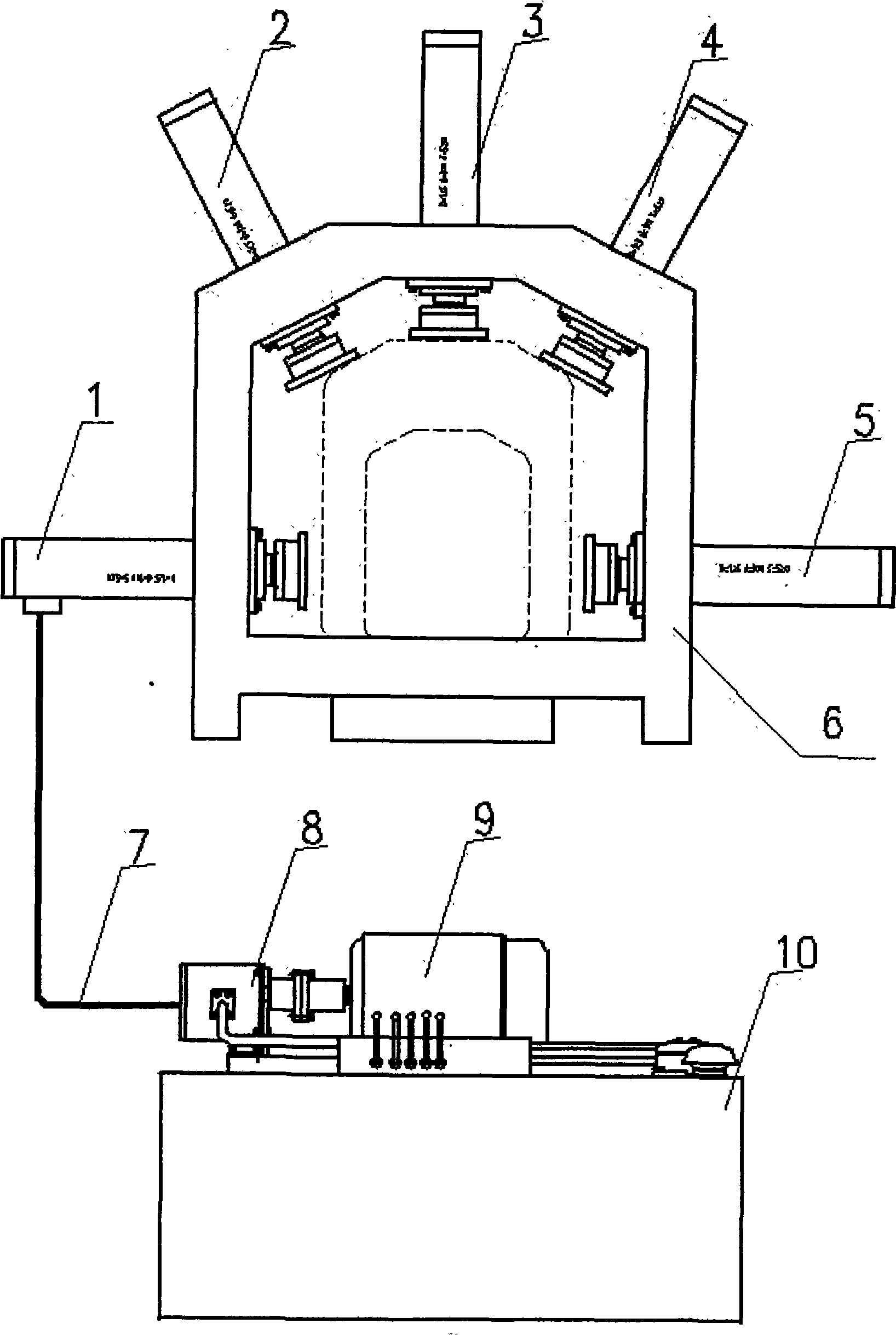 Five-orientation-body multifunctional oil press