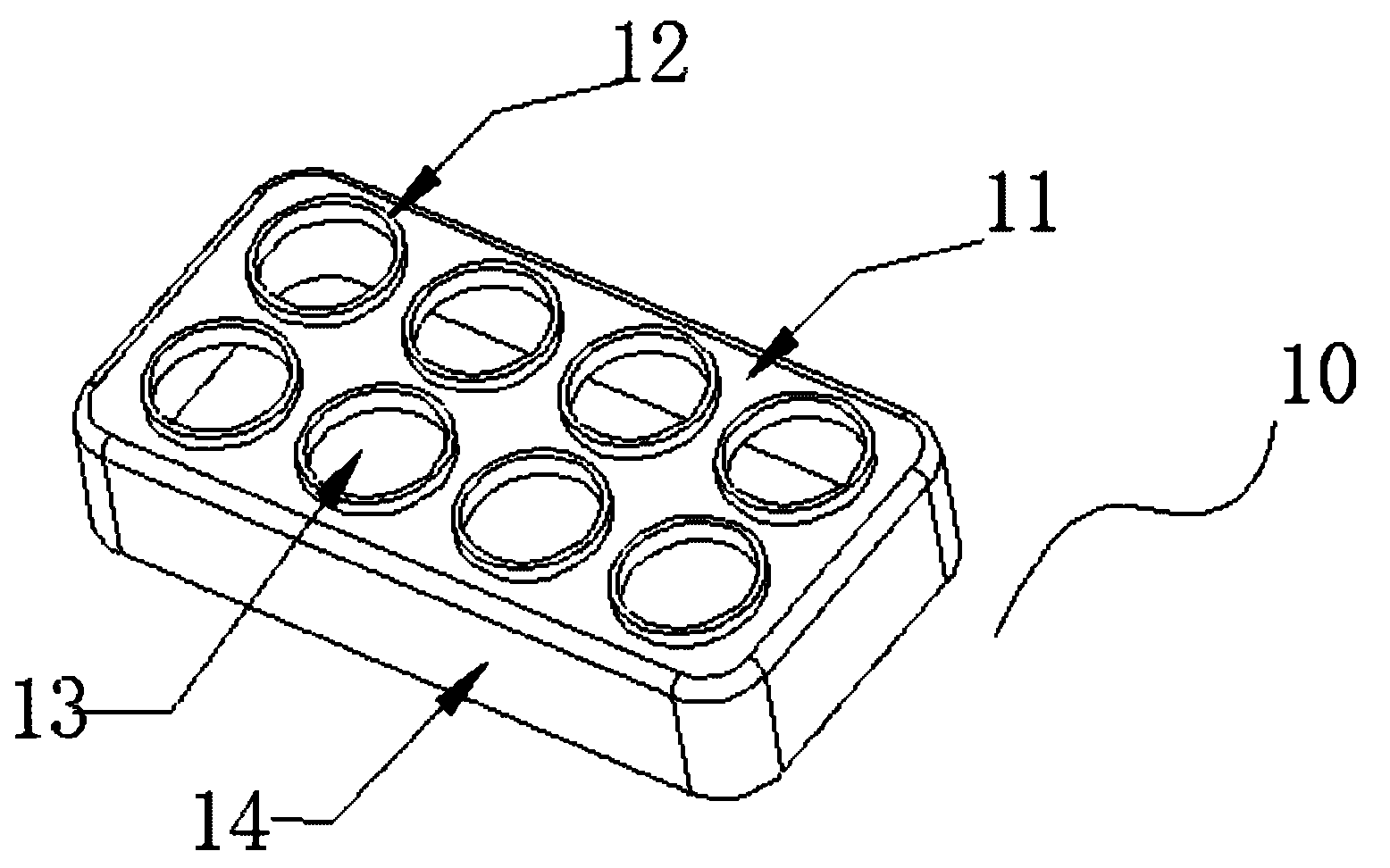 Antiskid egg rack and refrigerator with same