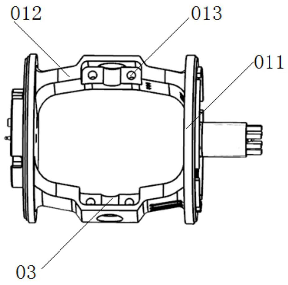 Method for installing dynamic pressure motor and frame assembly