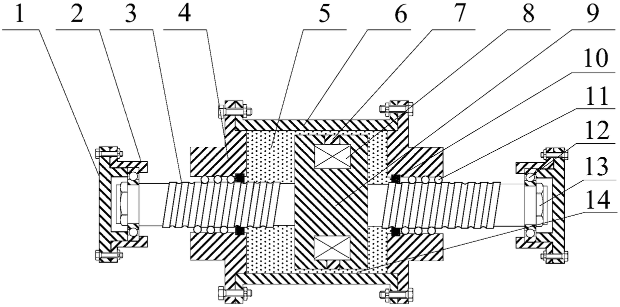 Magnetorheological damper composite work mode high output method and damper