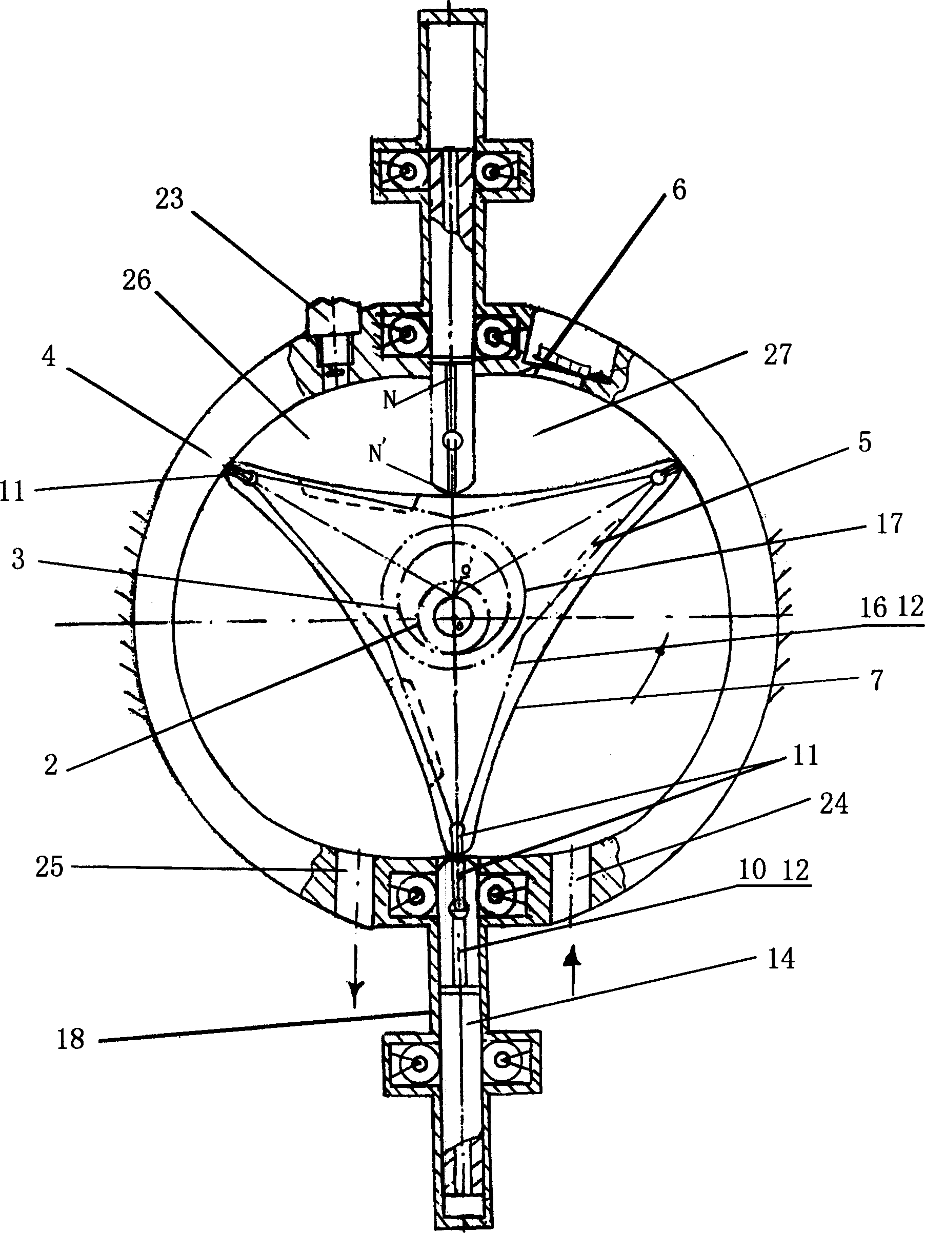 Concave triangle rotor engine