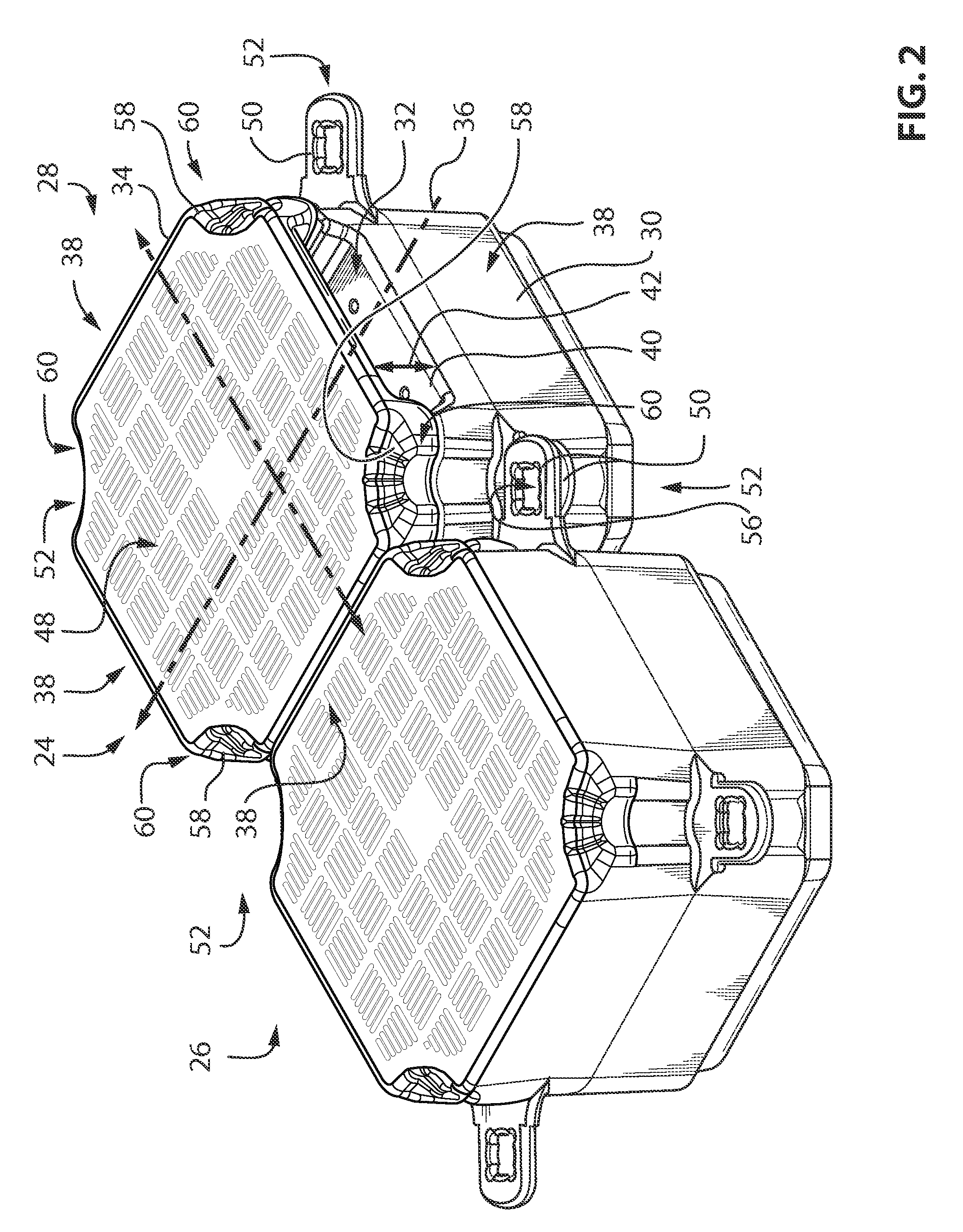 Floating dock and dock unit for making such