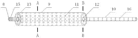 Frame-aeration cooling anchor pipe structure for keeping frozen soil slope stable and construction method