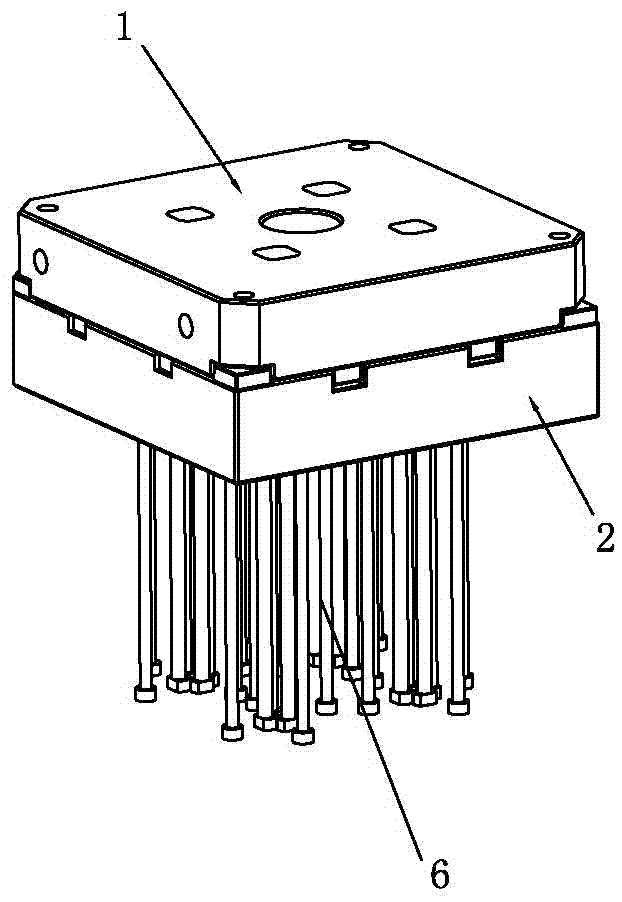 A horn diaphragm injection mold