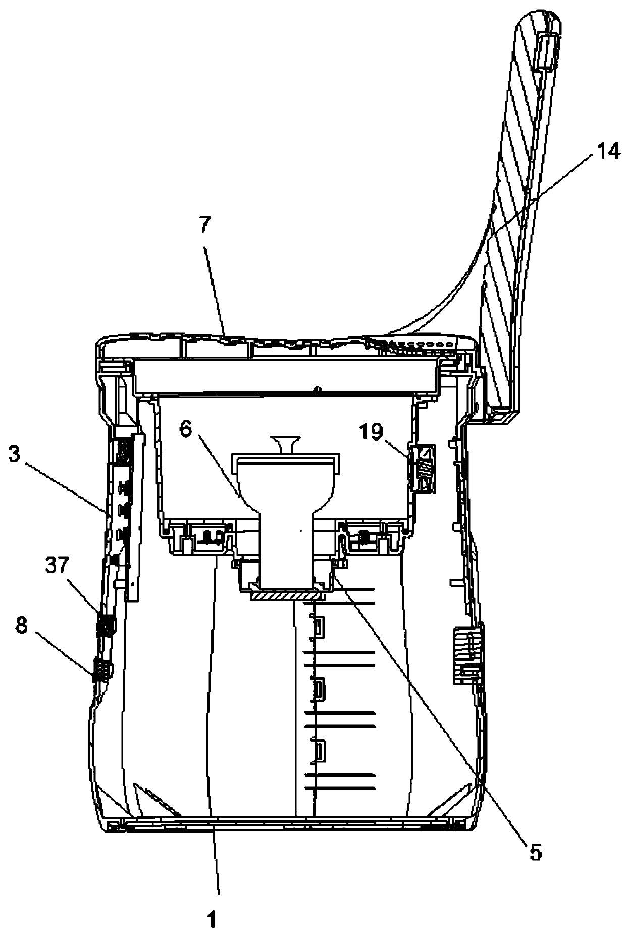 Novel fumigation moxibustion instrument