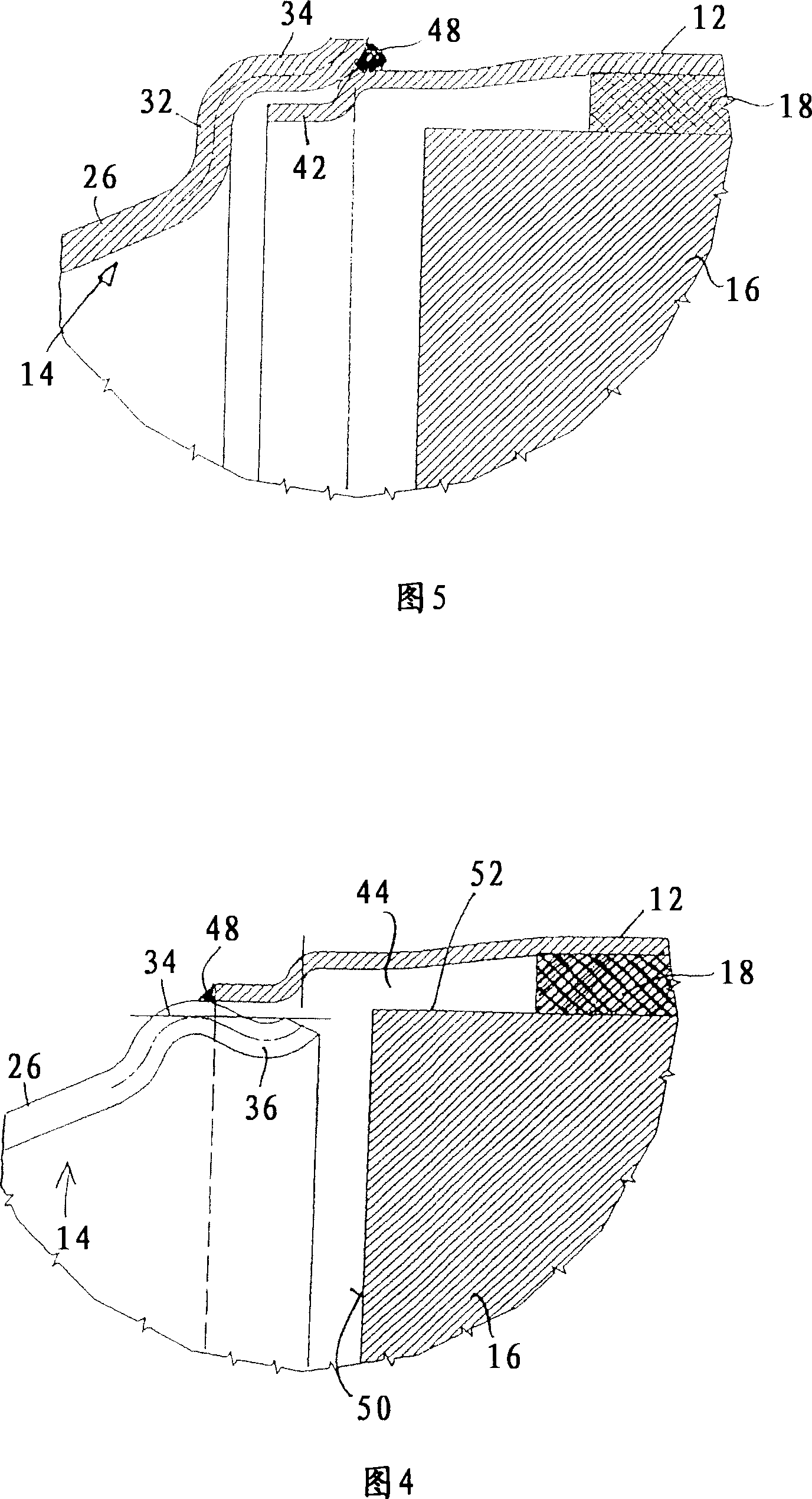 Device for purifying exhaust gases of a motor vehicle and method for the production thereof