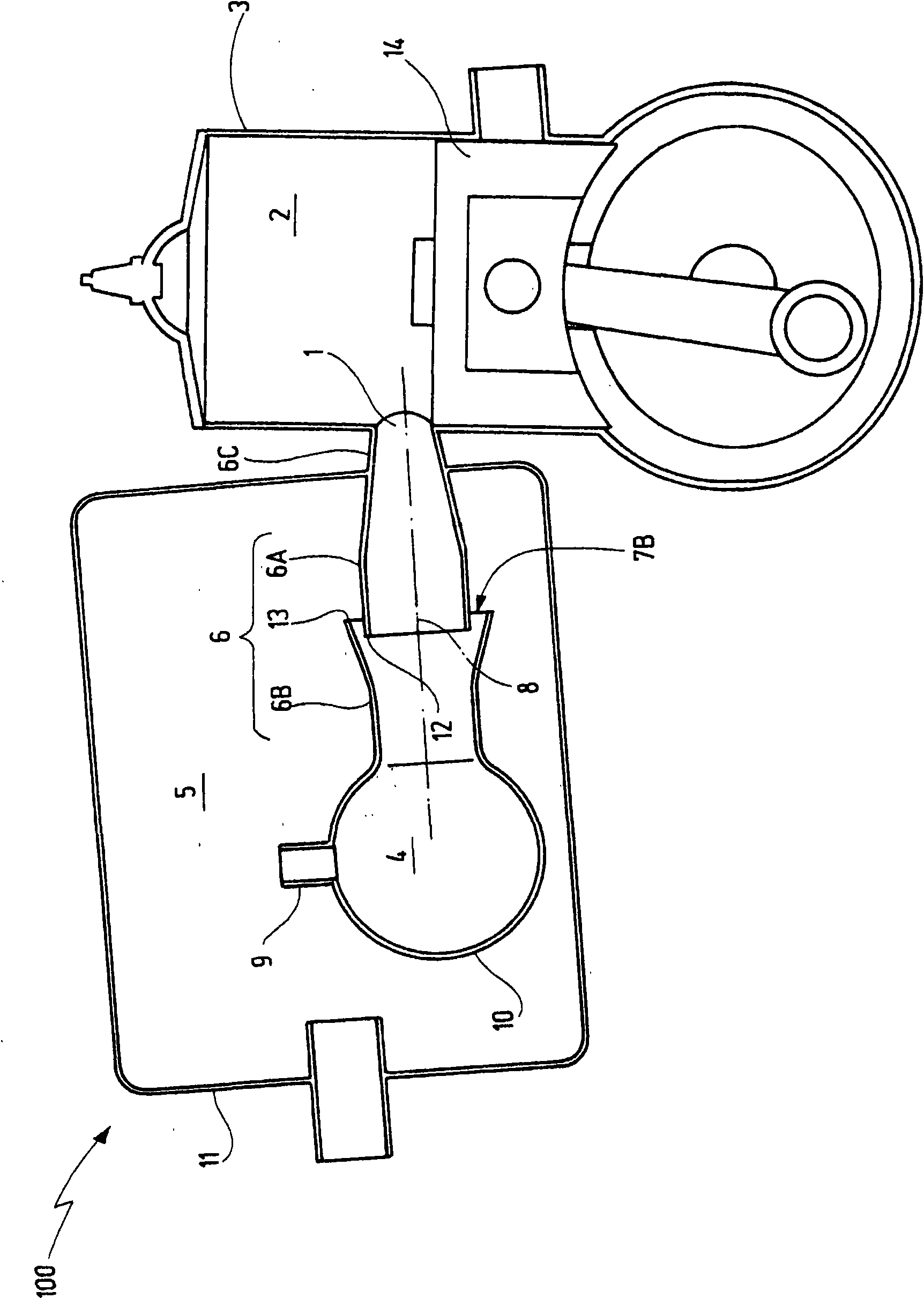 Silencer for a motor device