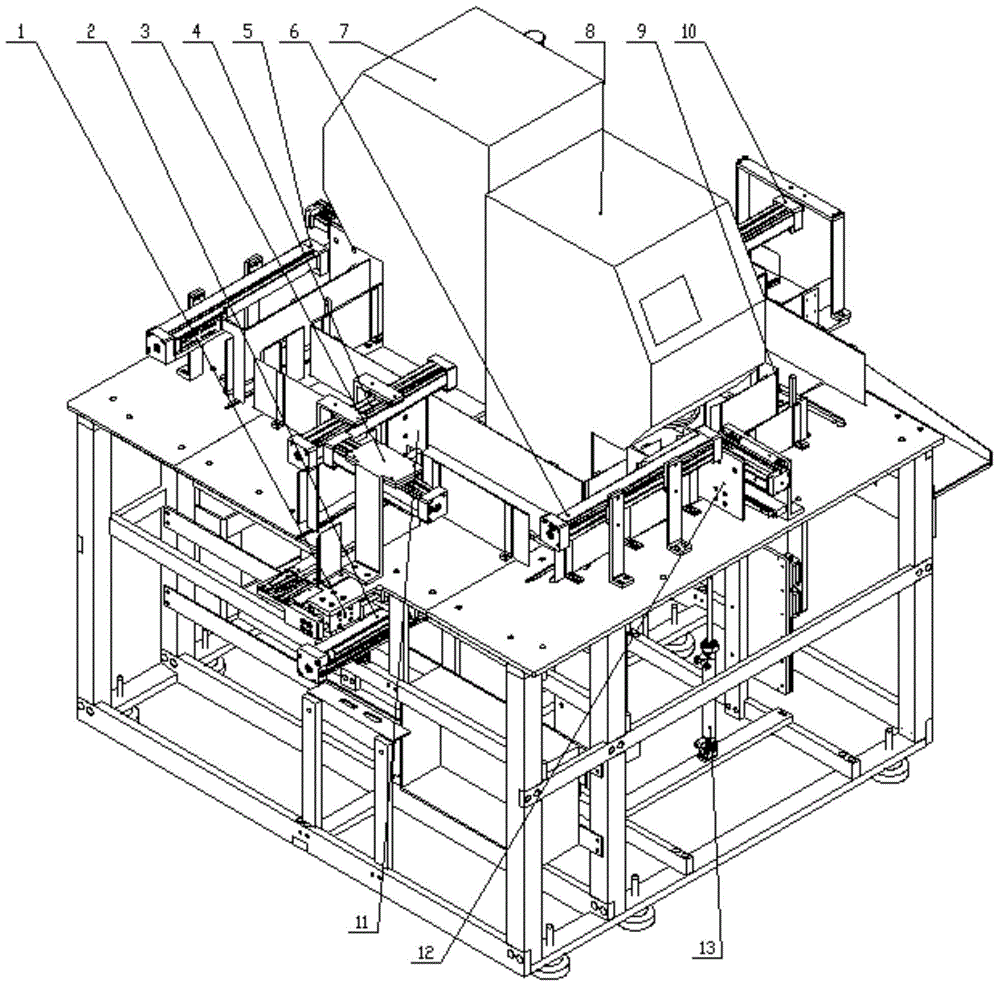 Automatic checking device and method for bundled thousand financial products