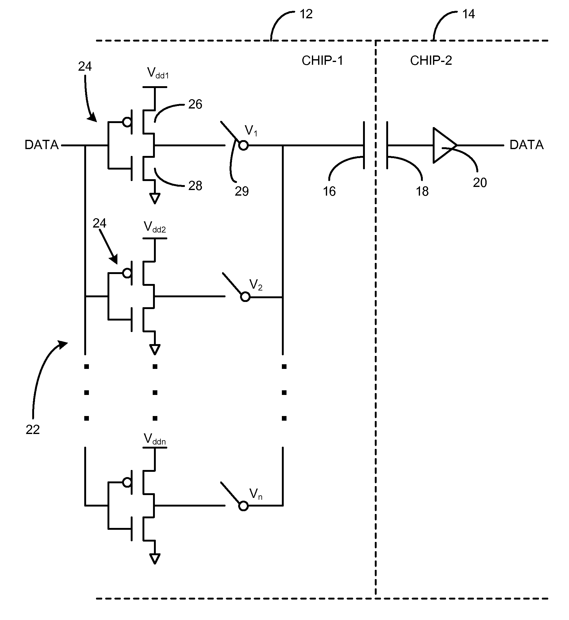 Misalignment compensation for proximity communication