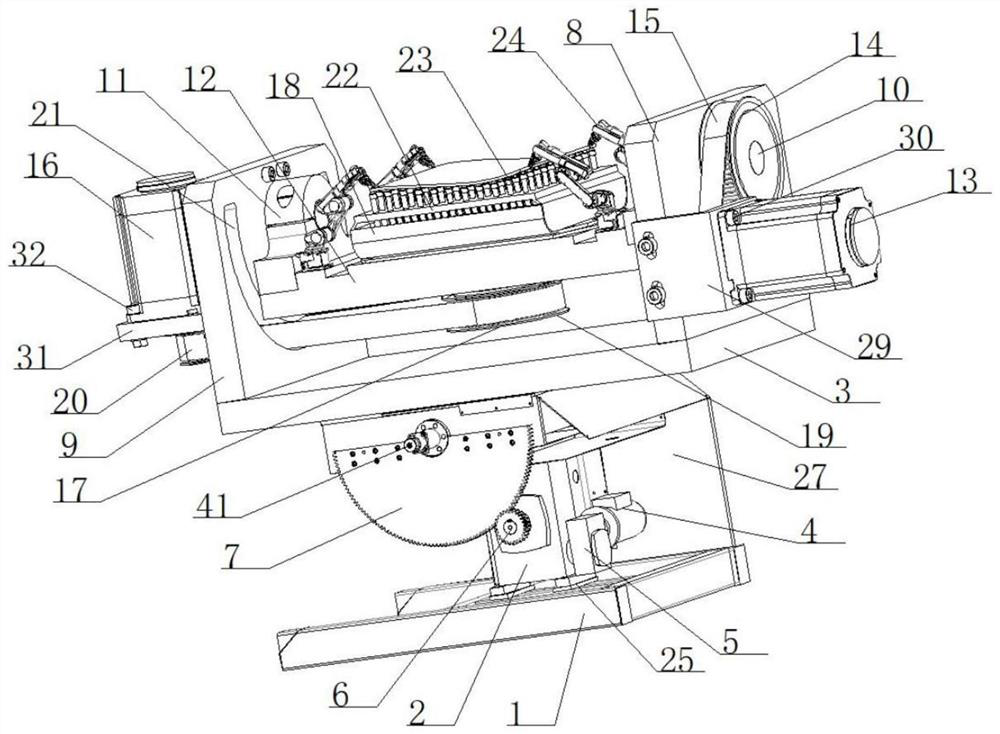 Array type supporting auxiliary device for electrolytic machining of large-size weak-rigidity thin-wall part