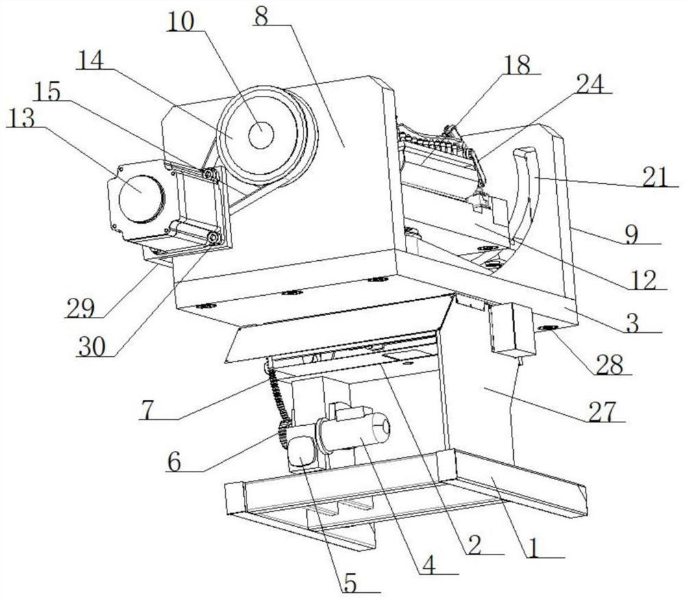 Array type supporting auxiliary device for electrolytic machining of large-size weak-rigidity thin-wall part