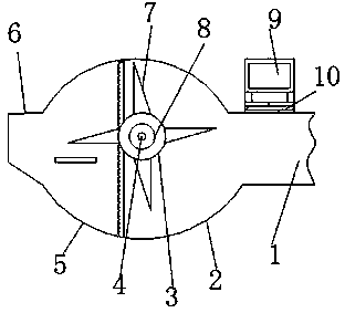 Device for driving engine charging by automobile exhaust