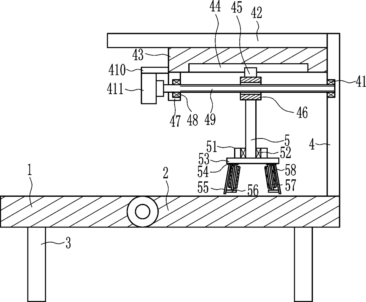 Medical massage and blood invigoration device for leg paralysis