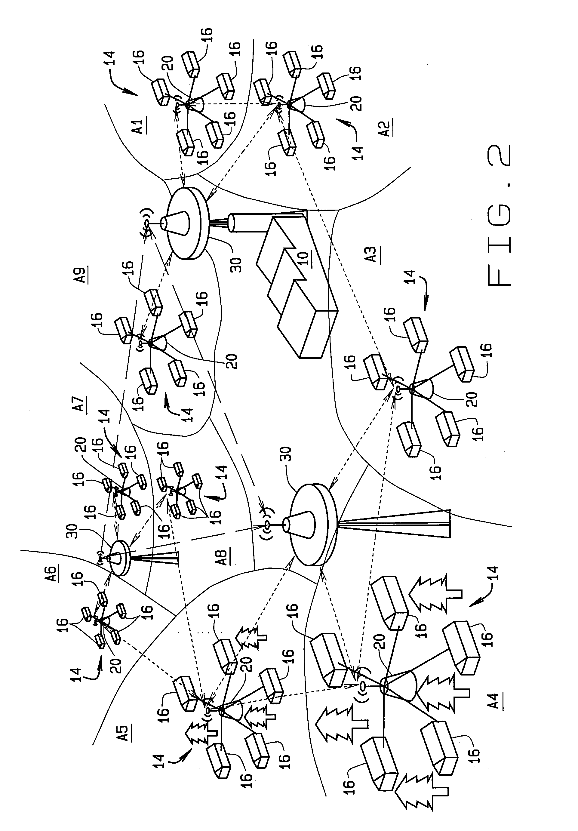 Wireless broadband communications network for a utility