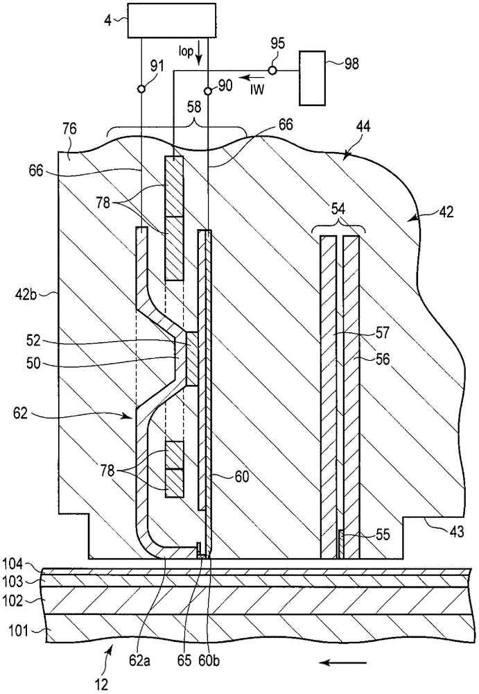 Magnetic recording head and disk device with the same