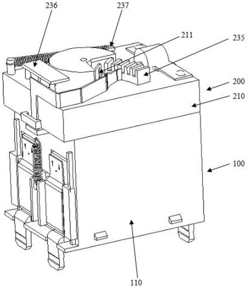 Composite surge protection device with double arc extinguishing