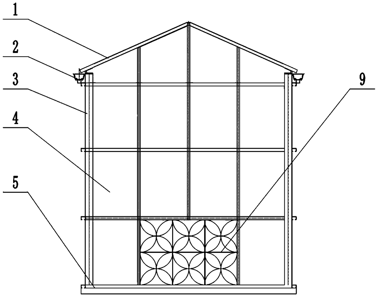 A small quick plug-in greenhouse