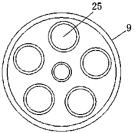 Material-mixing and injection-molding device for producing optical cable insulating sleeve of electric wire