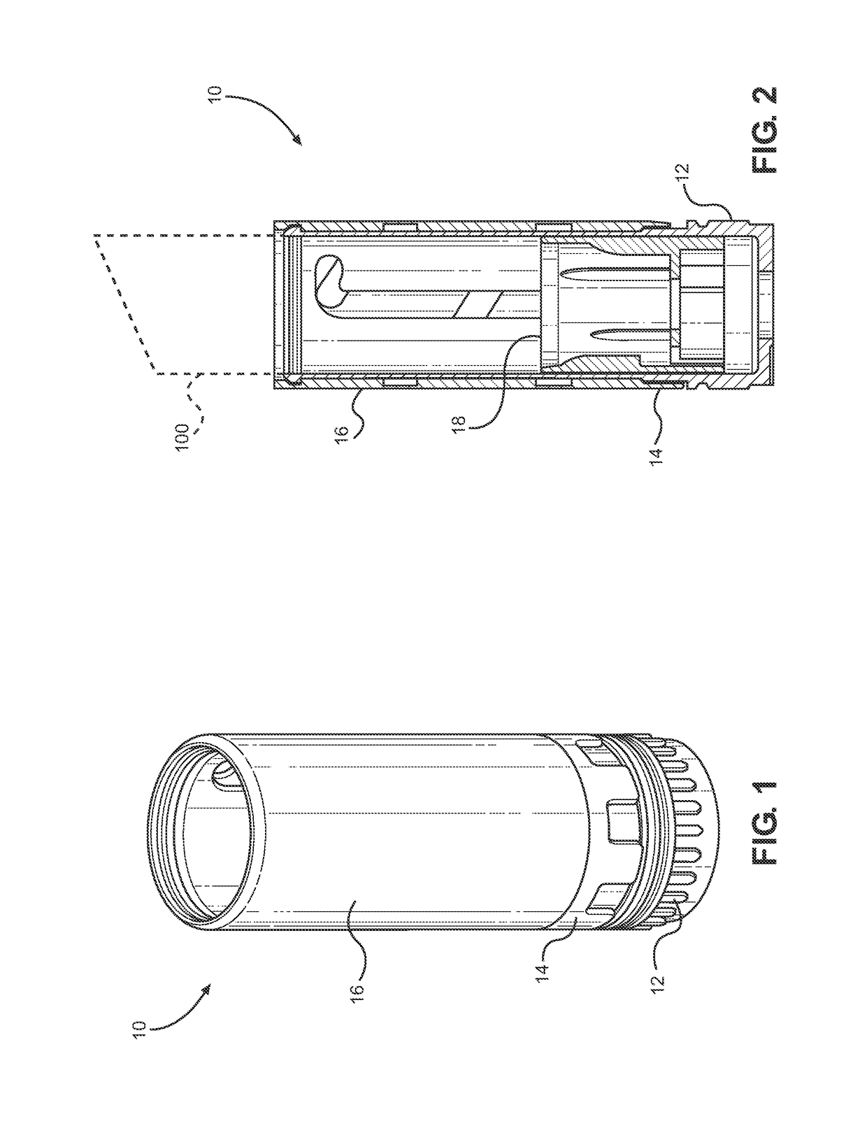 Cosmetic dispenser with crenelated wall for frictional resistance