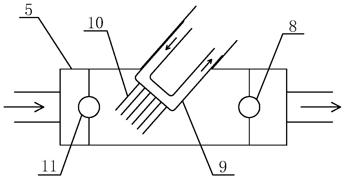 Gas-fired boiler flue gas waste heat utilization and white mist removal system and method