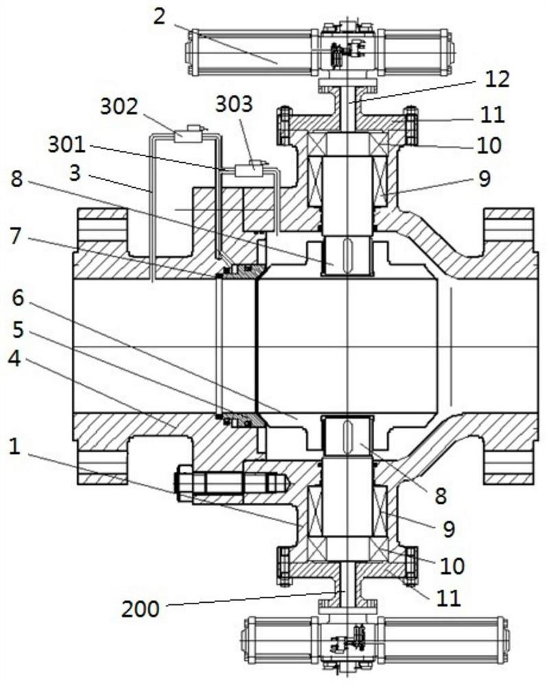 High-pressure quick-opening ball valve