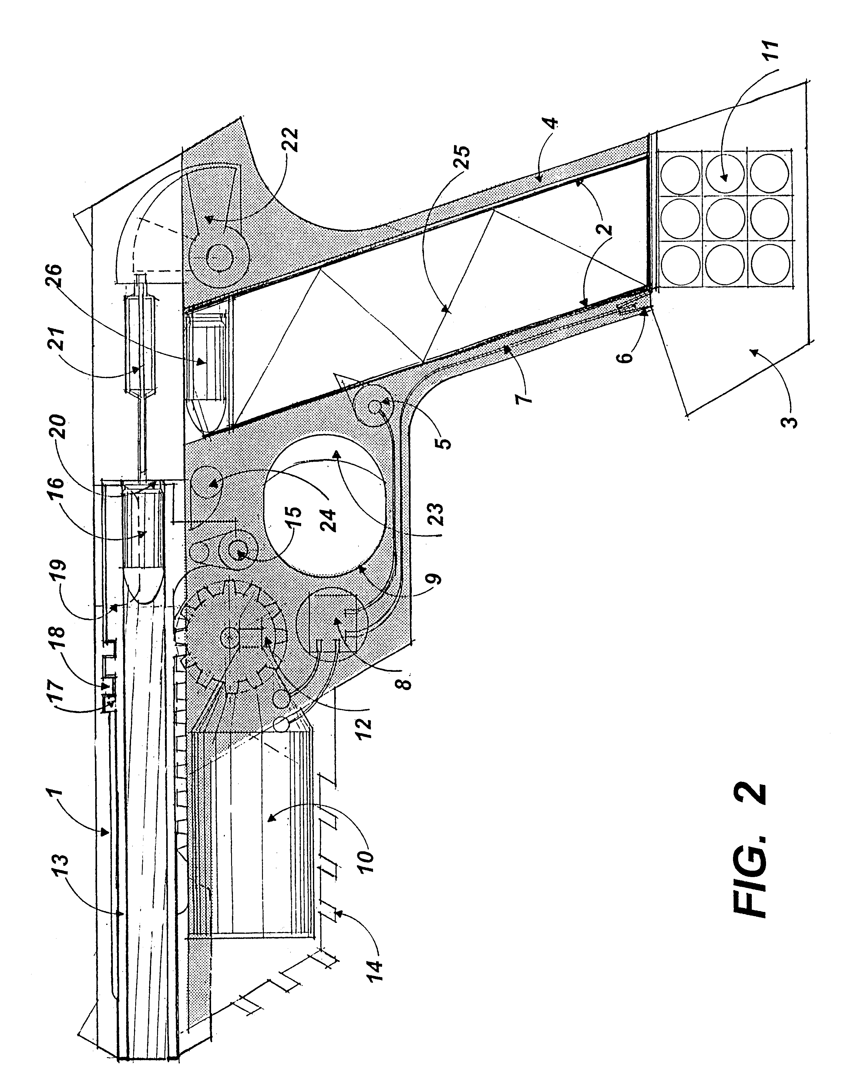 Electric motor-driven semi-automatic handgun requiring micro-processor code for operation