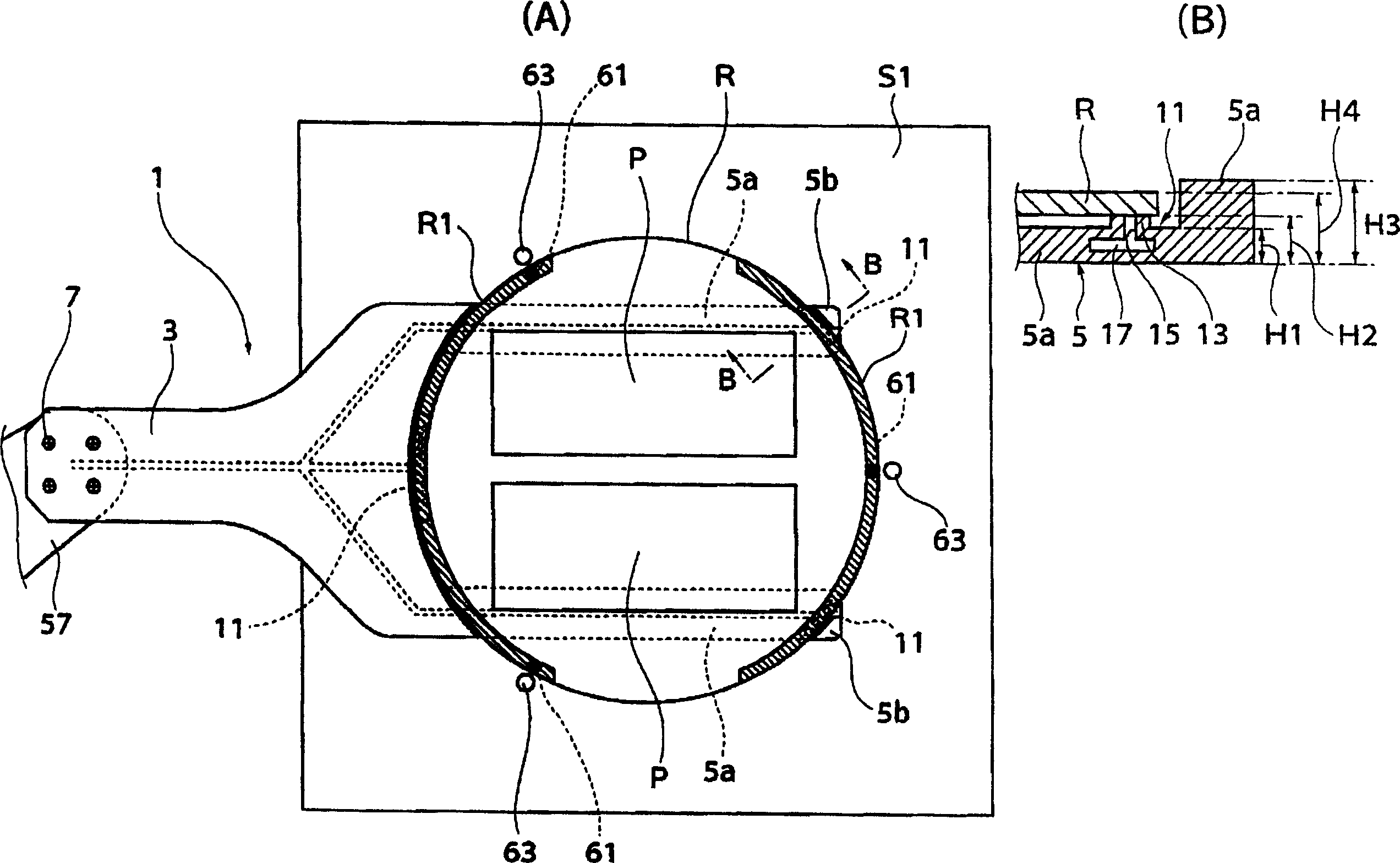 Cross mark transport method, cross mark transport device and exposure device