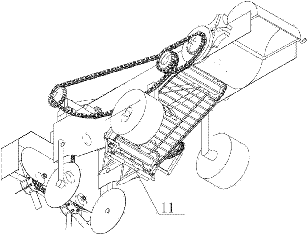 Root tuber harvester