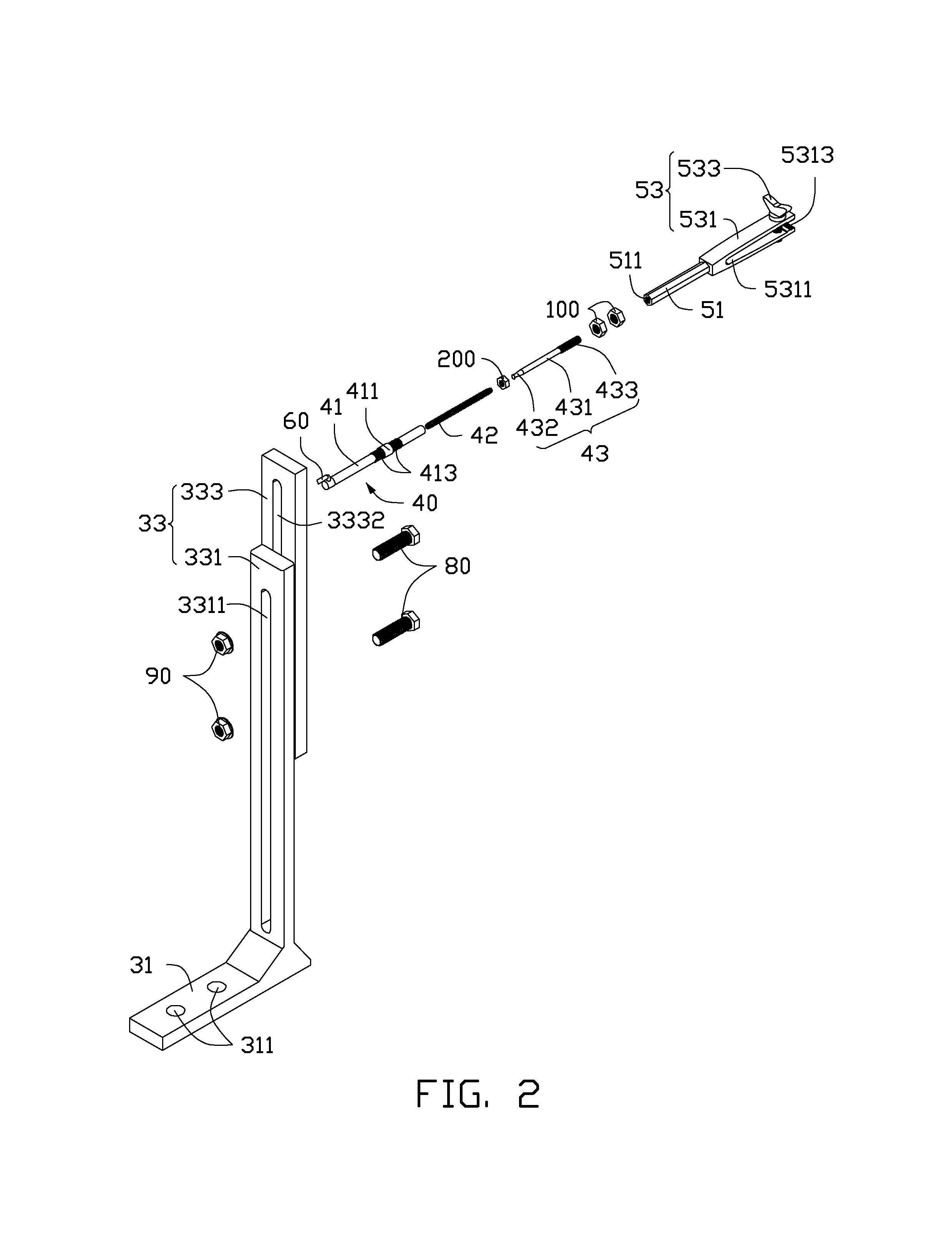 Testing apparatus for extension device