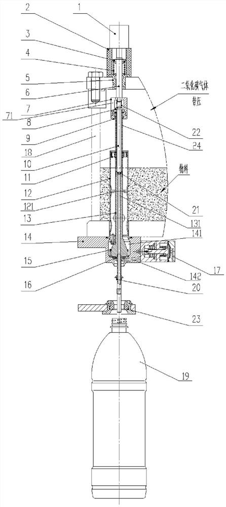 Isobaric electric control mechanical filling valve