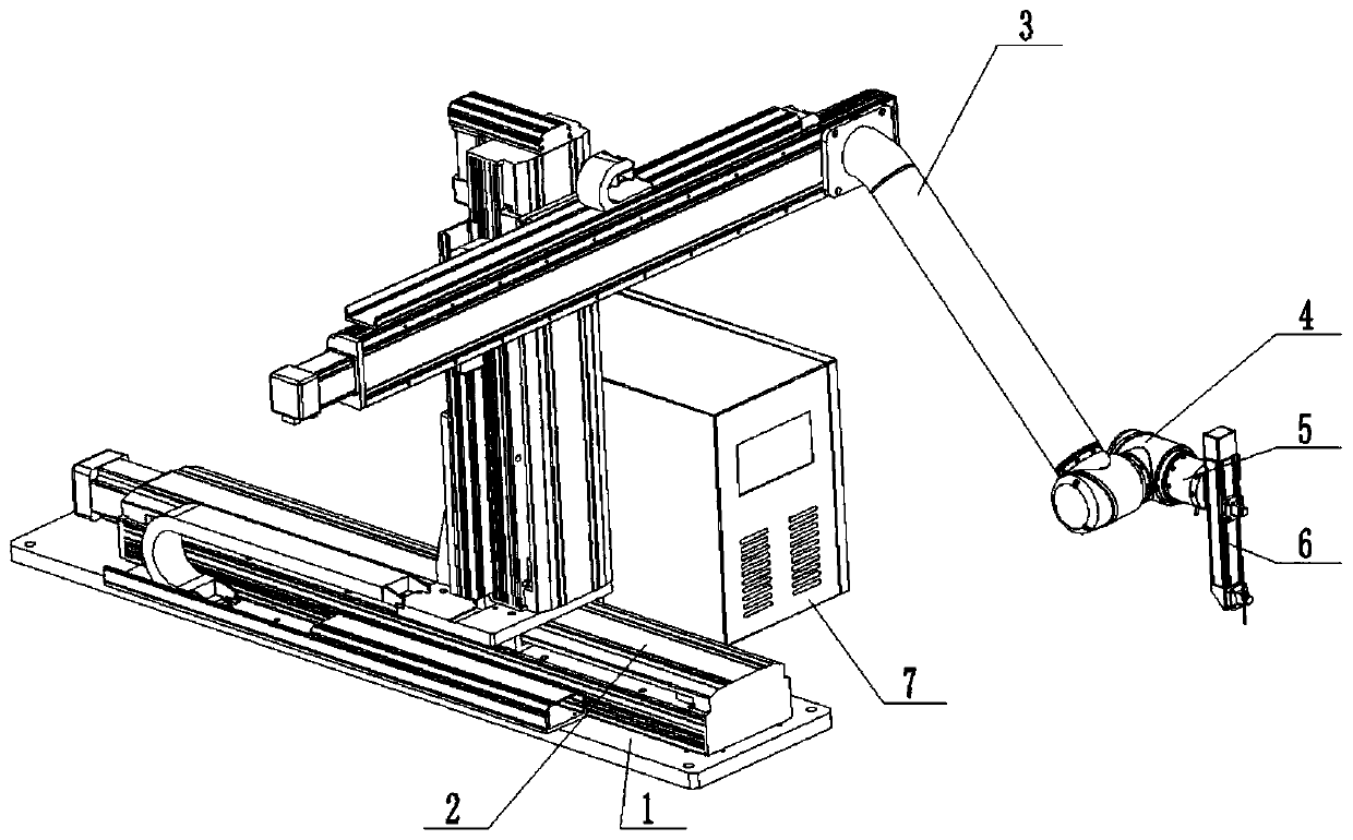 Six-freedom-degree puncture operation robot