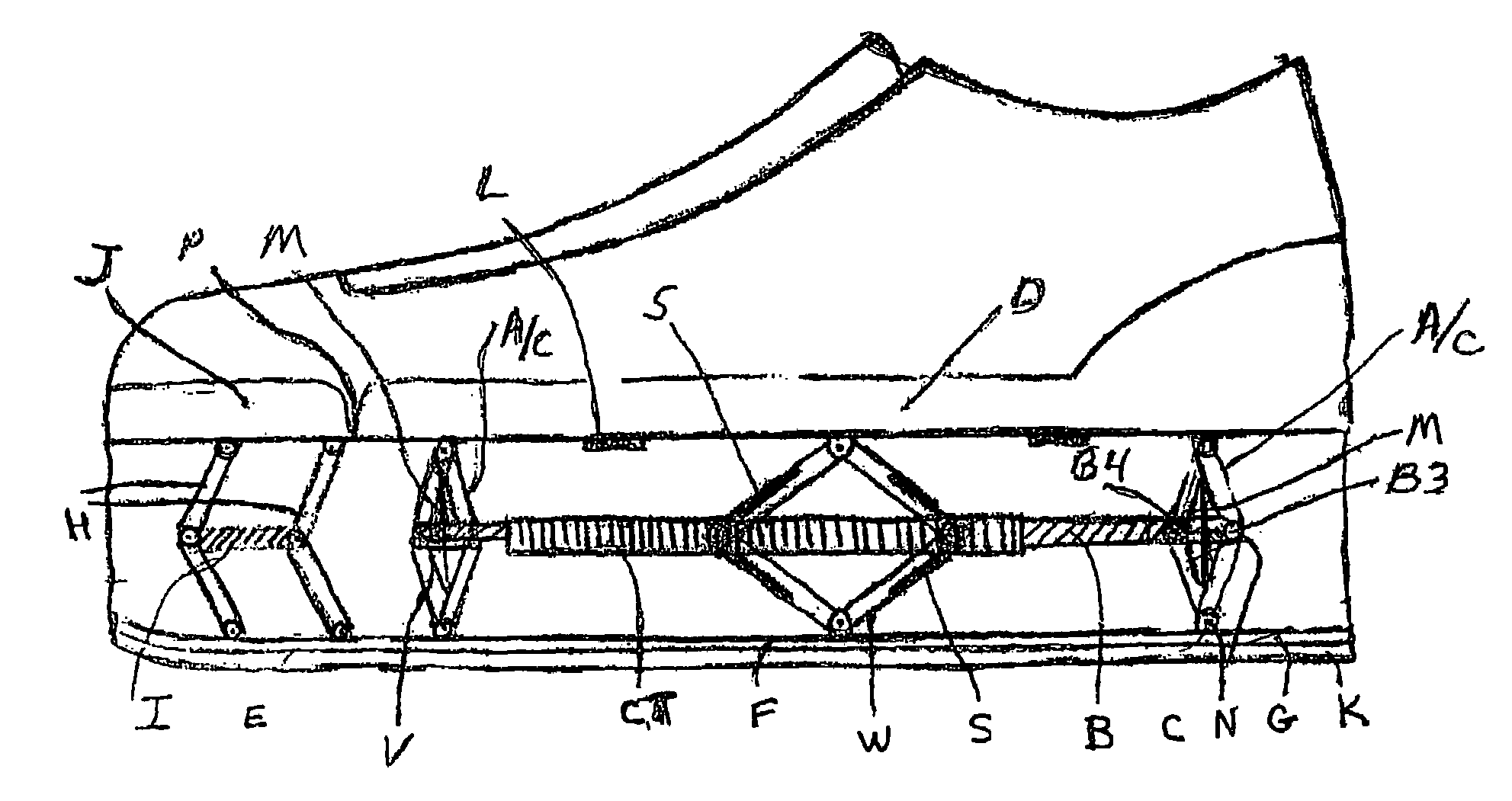 Shoe suspension system