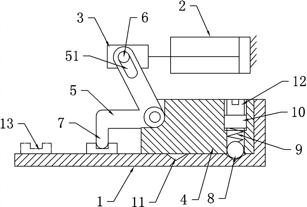 Material grabbing hook type feeding mechanism