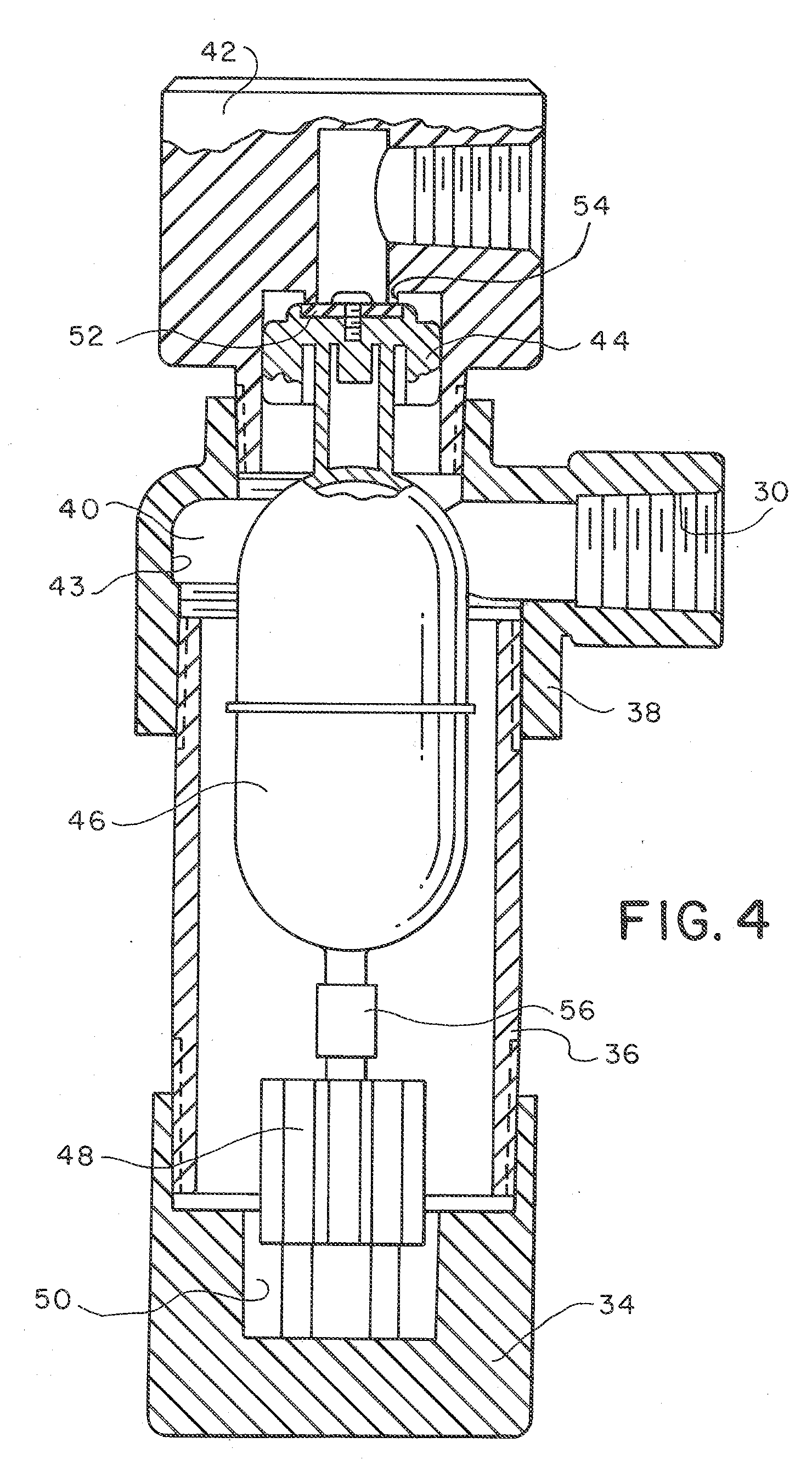 Separating liquid shut-off for ammonia vapor transfer system