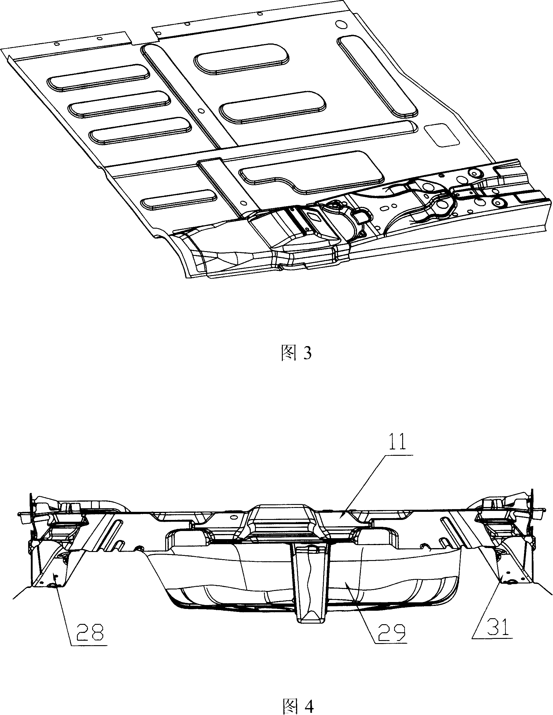 Electric automobile frame