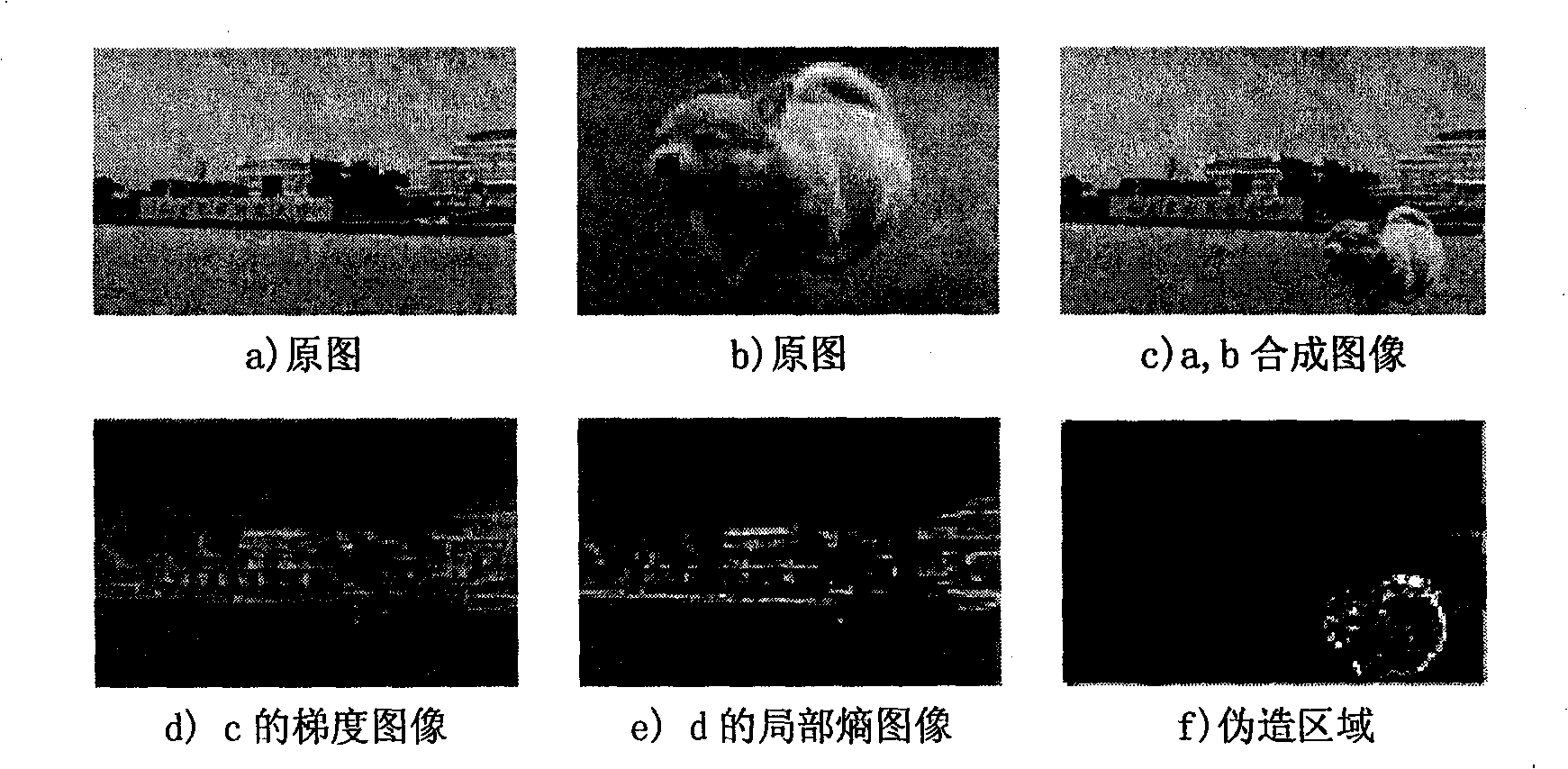 Method for detecting content reliability of digital picture by utilizing gradient local entropy